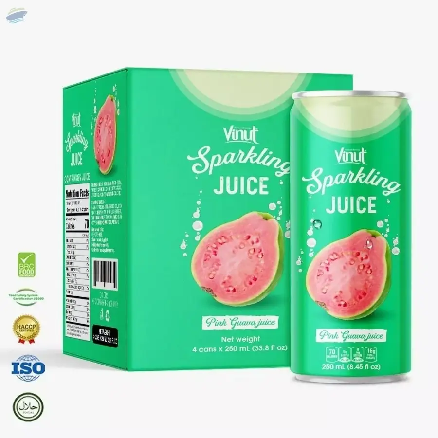 Sparkling Water Pink Guava Juice