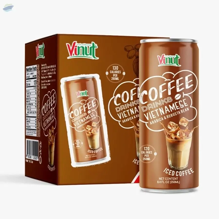 4 Cans 250ml Vinut Iced Coffee Drink