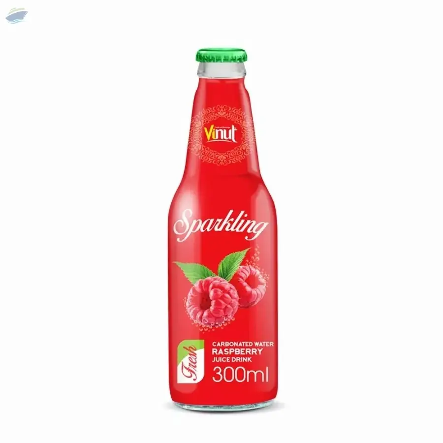 Bottle Raspberry Juice Carbonated Water