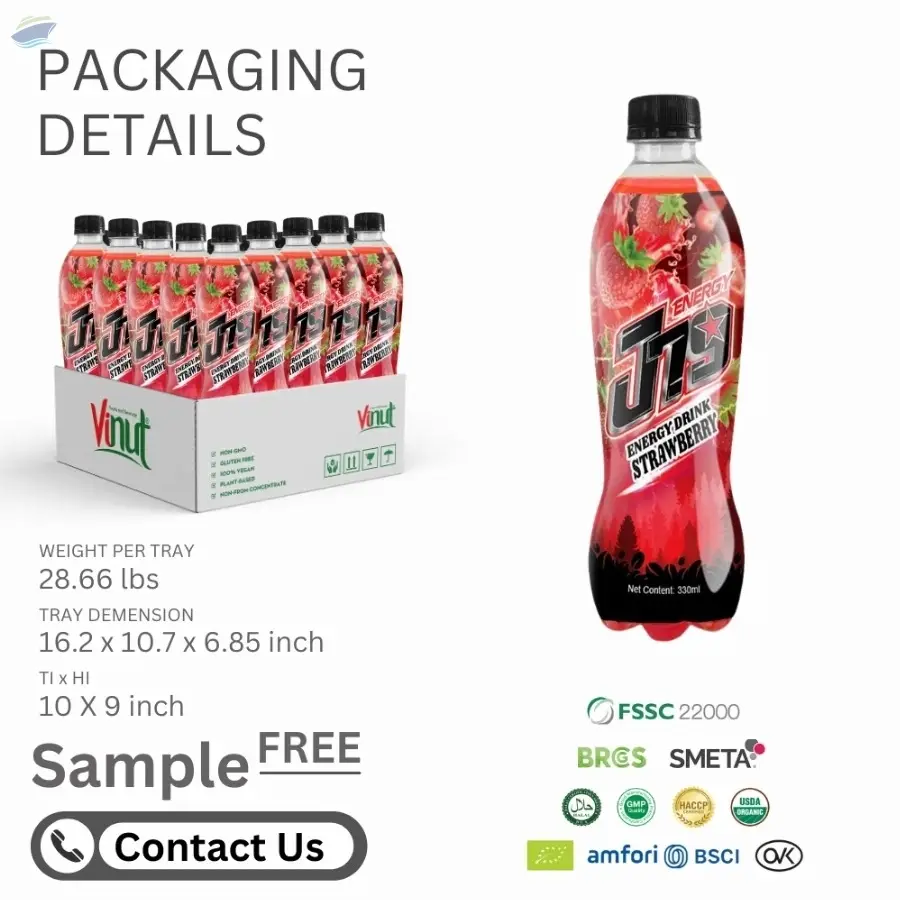 330ml Blueberry Flavor Energy Drink - OEM