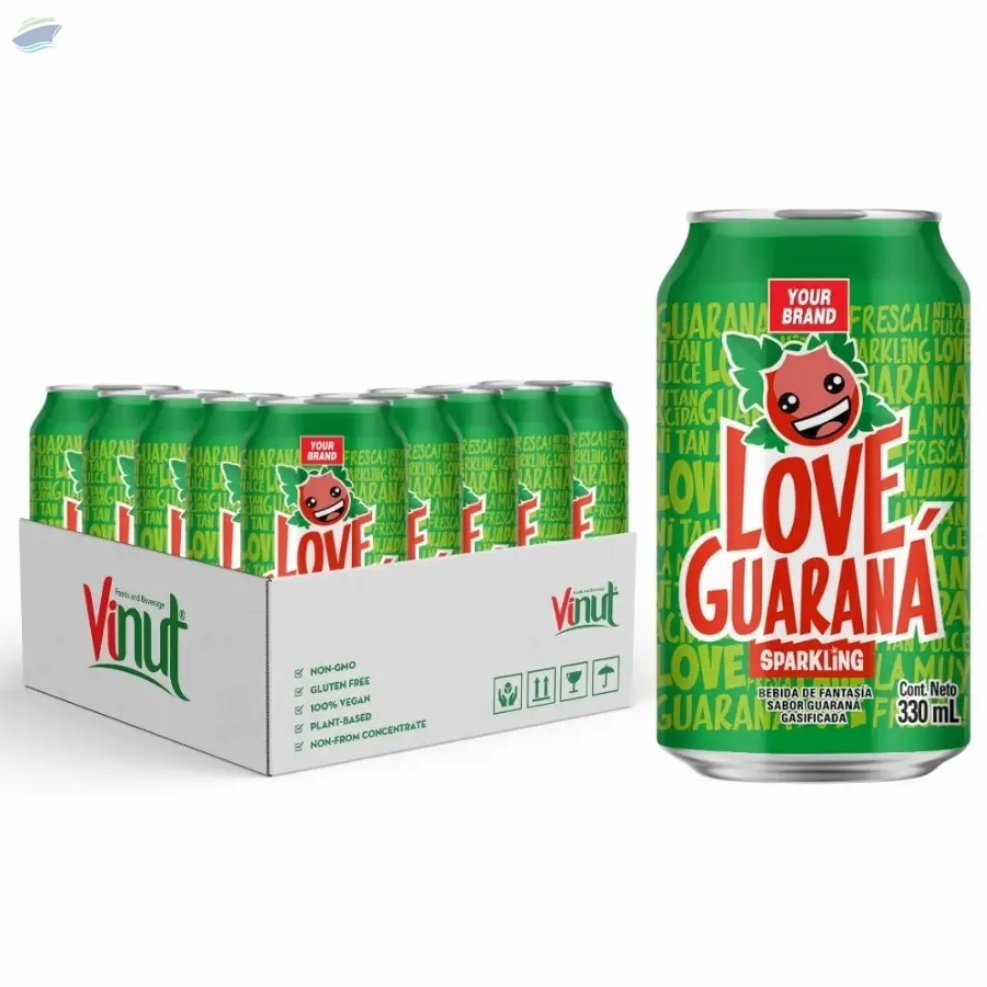 330ml Sparkling Water With Pink Guava