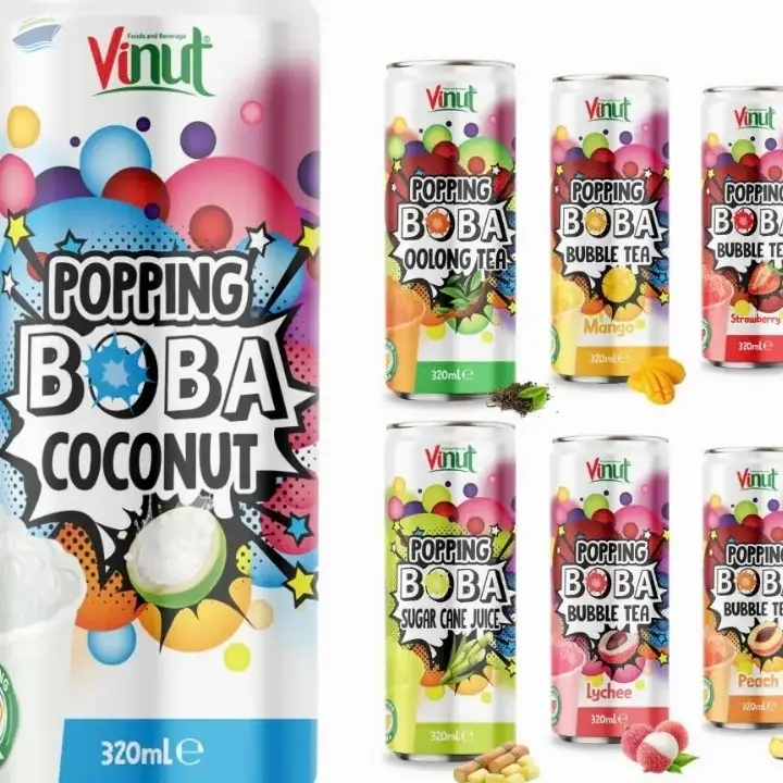 330ml Popping Boba Bubble Tea Juice Drink