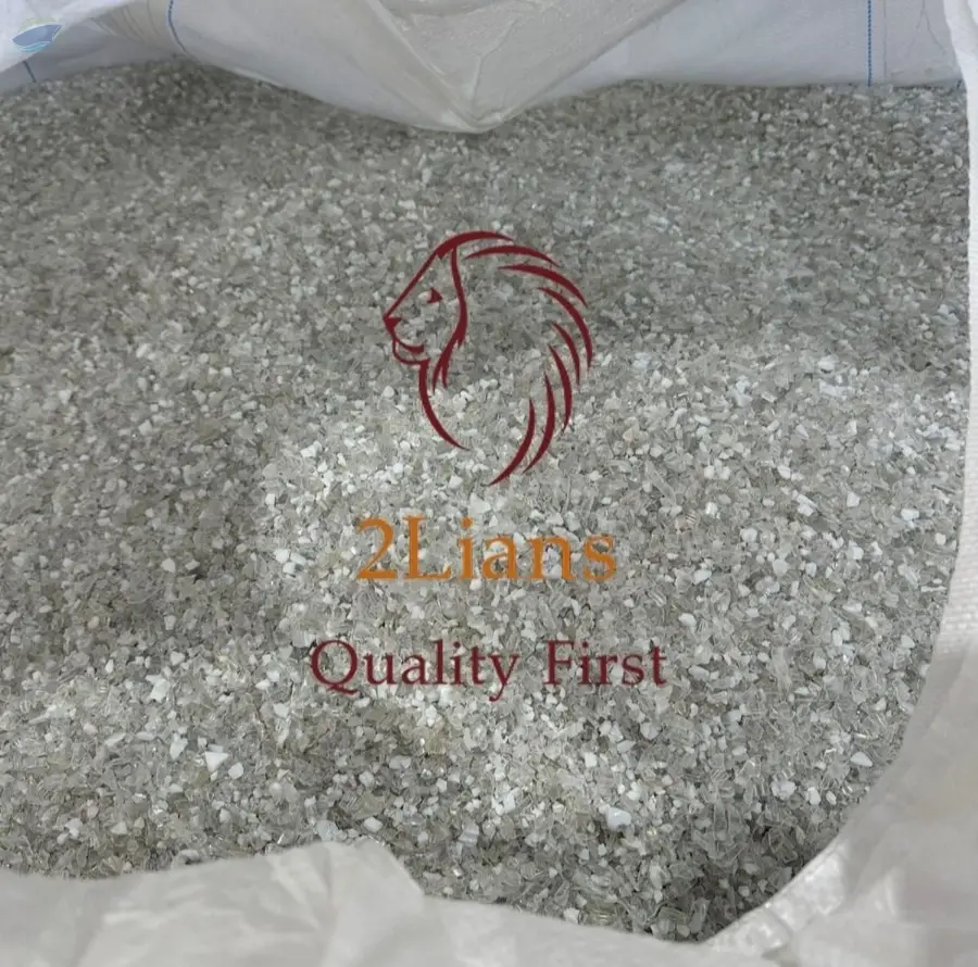 PET Bottle's Necks Regrind  Mix Natural & White