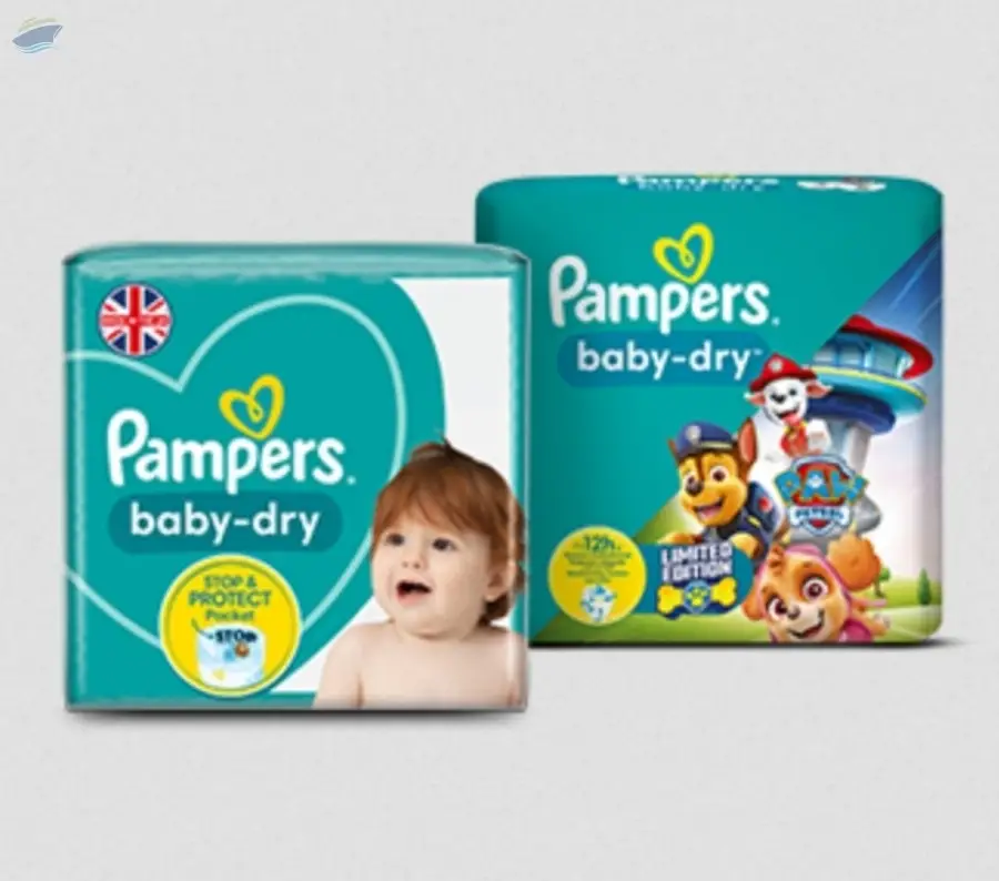 Pampers Baby-Dry Diapers  Sizes 3 to 8 Patrol