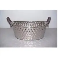 Oval/Bolt Hammered  SS Party Tube