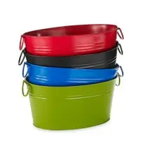 Galvanized Colored Party Tubs
