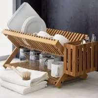 Design Bamboo Wooden Dish Rack