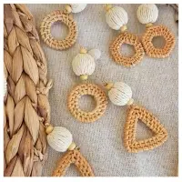 Rattan Earrings