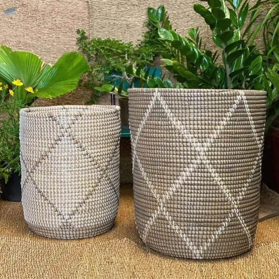 Seagrass Belly Basket In Vietnam