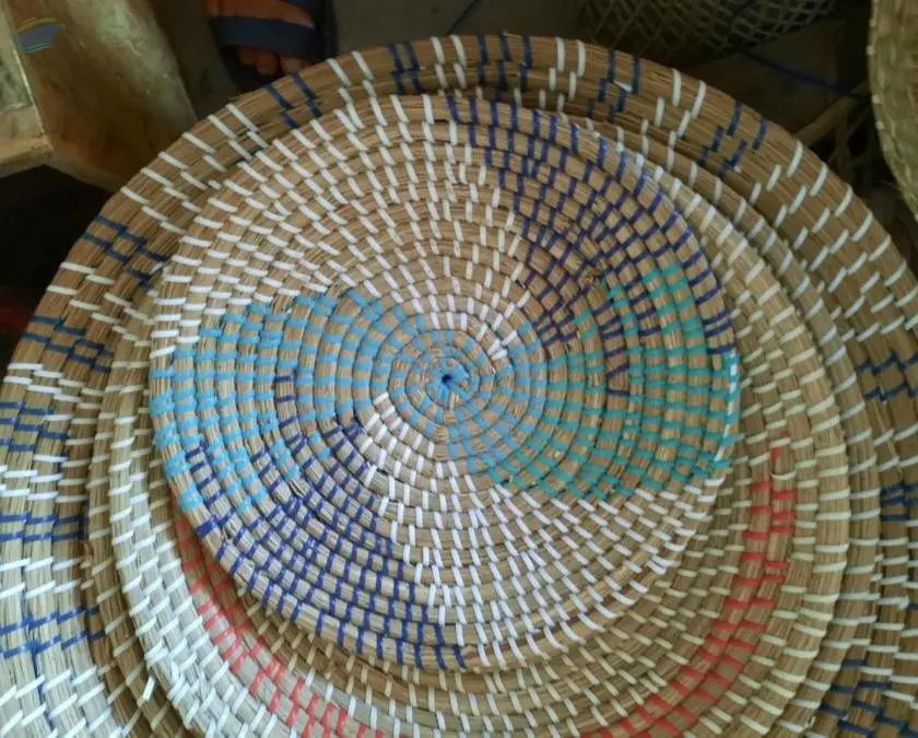 Seagrass Plate For Wall Hanging Decor