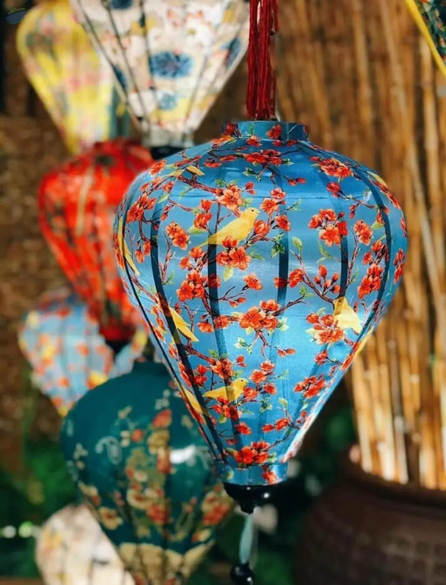 Decorative Outdoor Bamboo Silk Lanterns