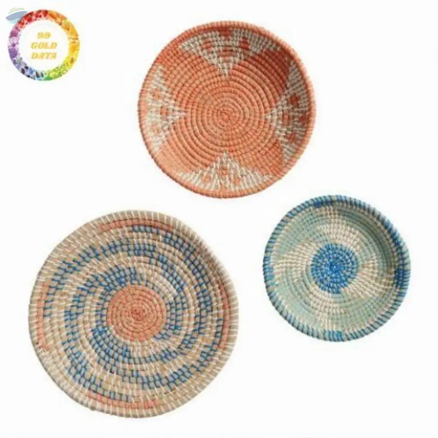 Hand Woven Seagrass Plate for Decor