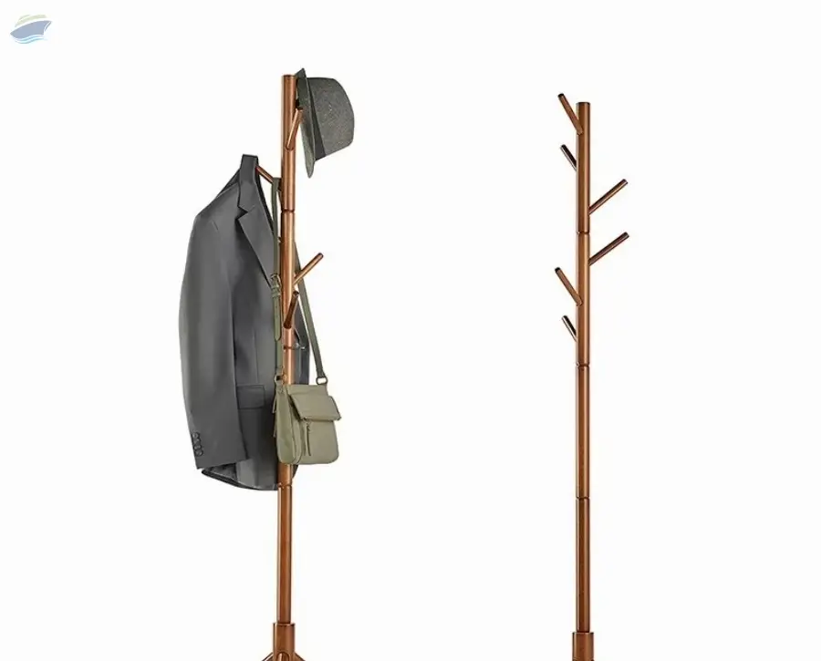 Natural Bamboo Coat Rack