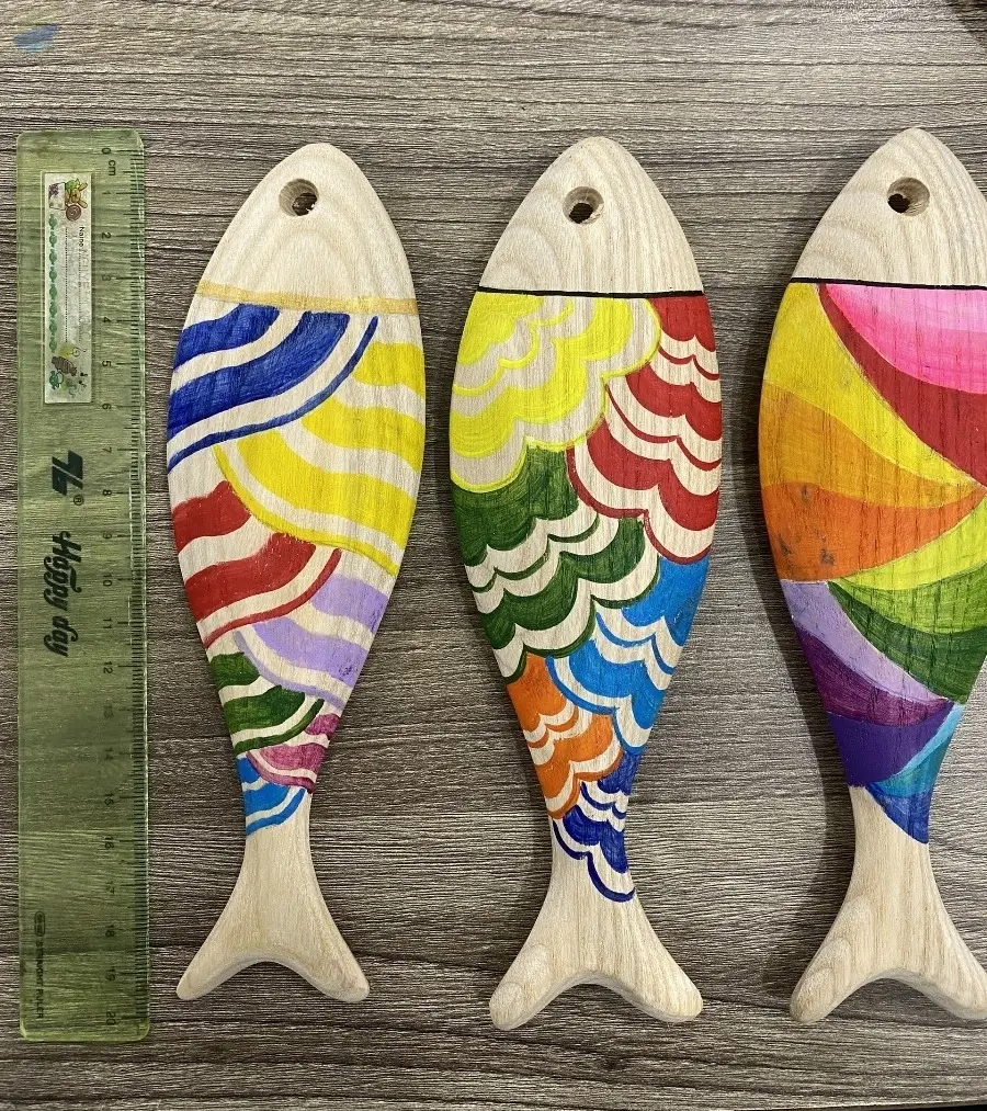 Wooden Fish For Creative Decor