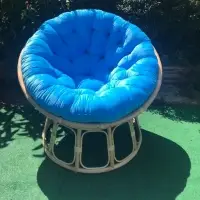 Rattan Papasan Chair With Cushion (pita)