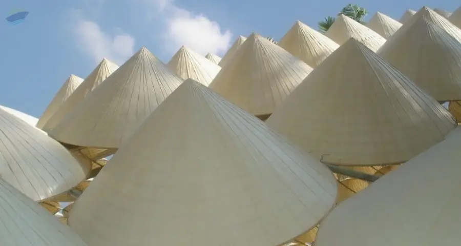 Bamboo Palm Leaf Conical Hat