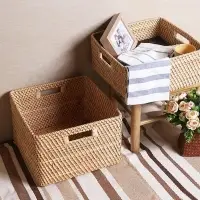 Bamboo Rattan Storage Basket