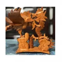 Unique Toothpick Holder Made From Coconut Wood