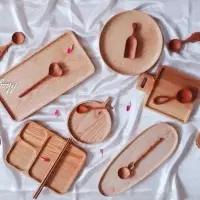 Acacia Wood Salad Fork And Spoon