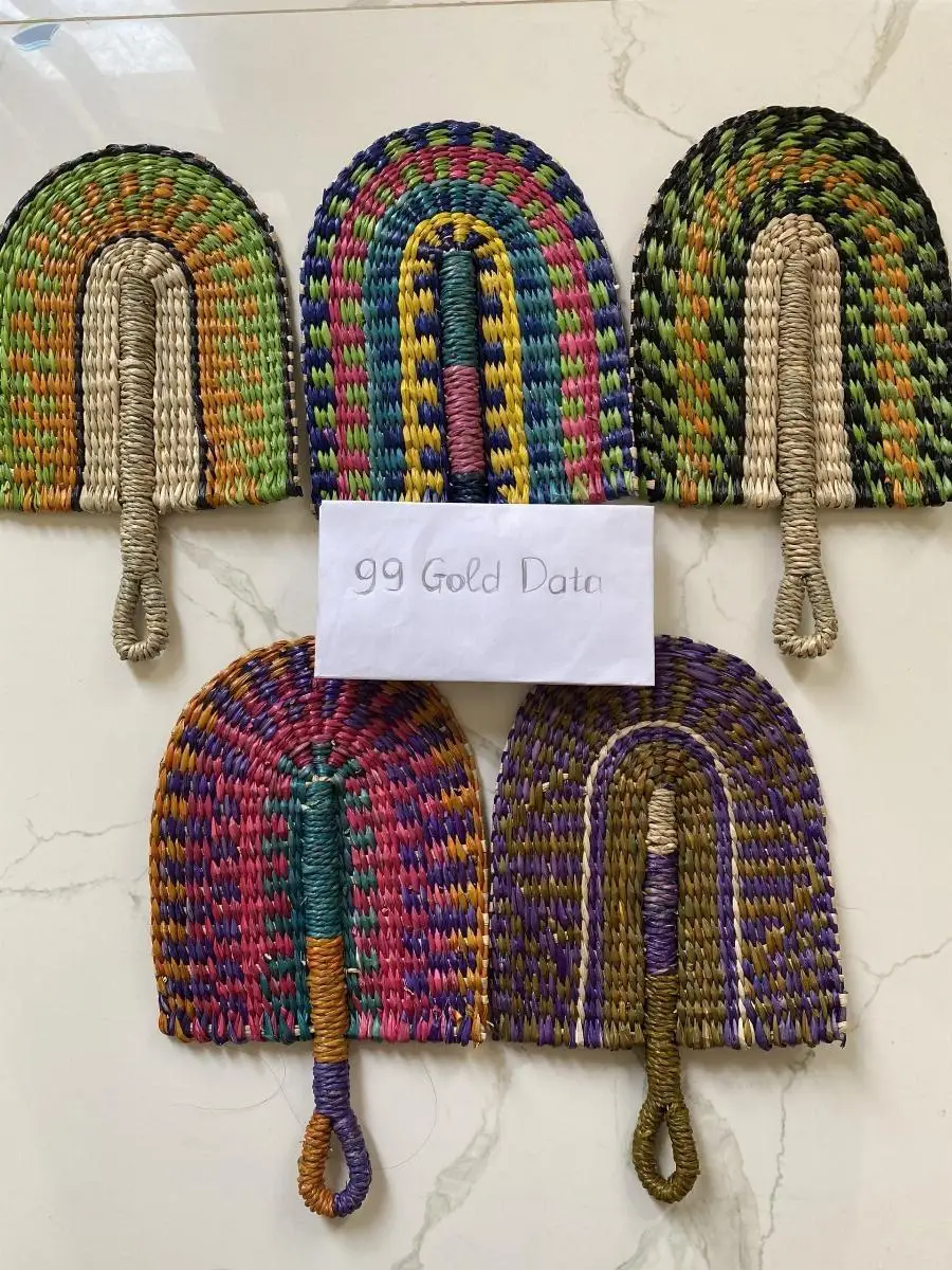 Hot Sale Seagrass Handfan For Home Decor