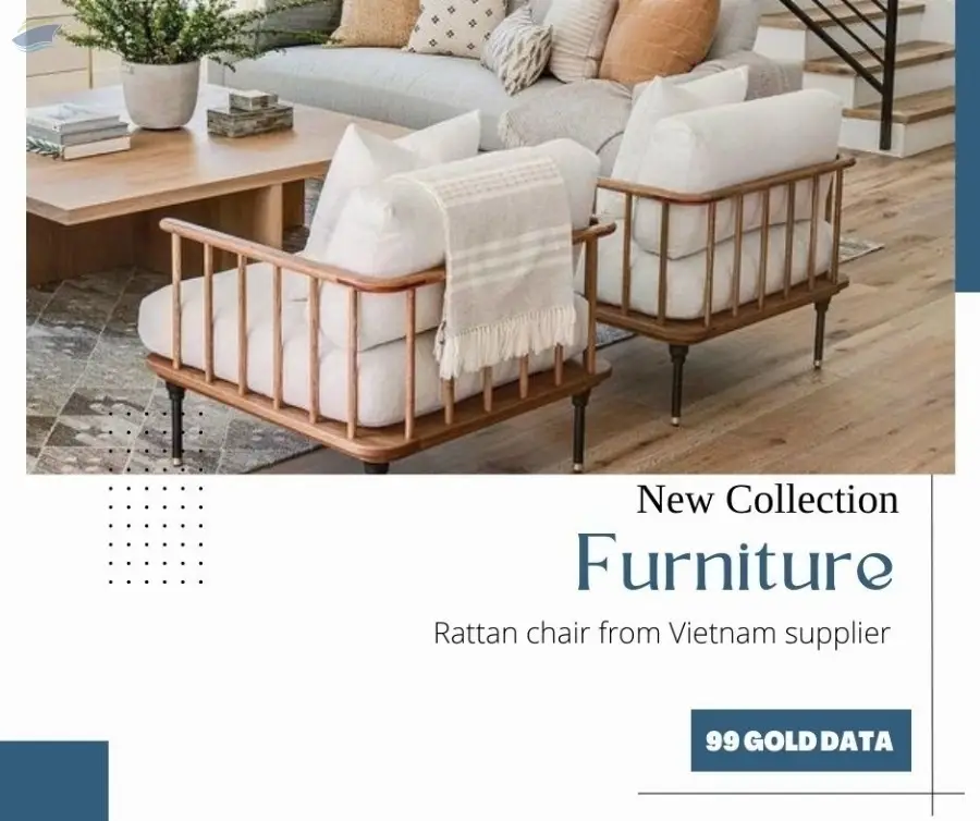 Japanese Solid Wood Rattan Living Room Chairs