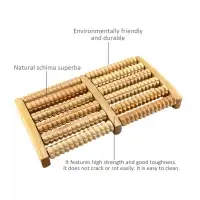 Wooden Wheels Foot Massager