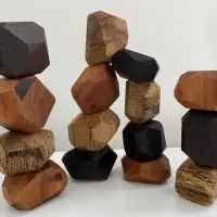 Wooden Balance Stones