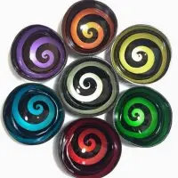 Lacquer Coconut Shell Bowl Candle Holder