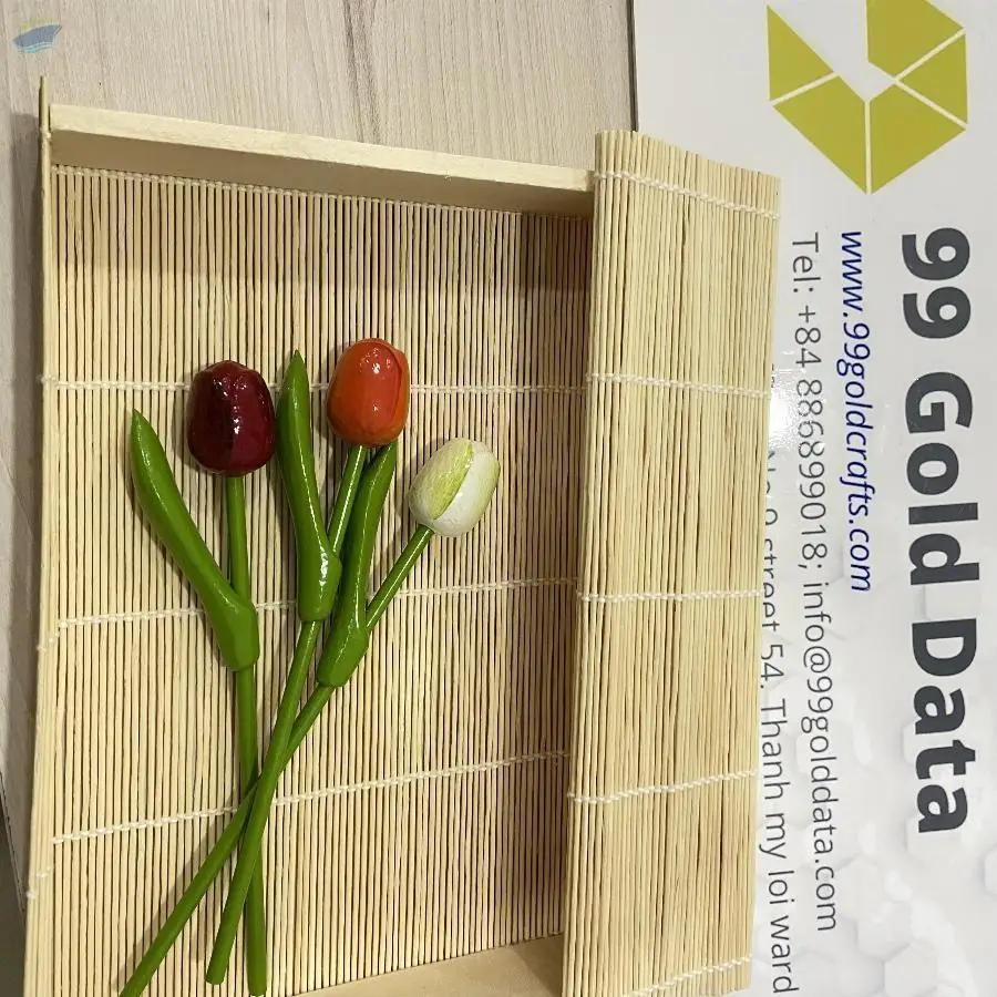 Craft Bamboo 30x16x5cm Tray with Lid