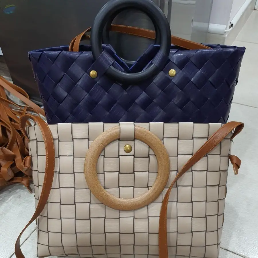Handwoven Plastic Bag For Summer