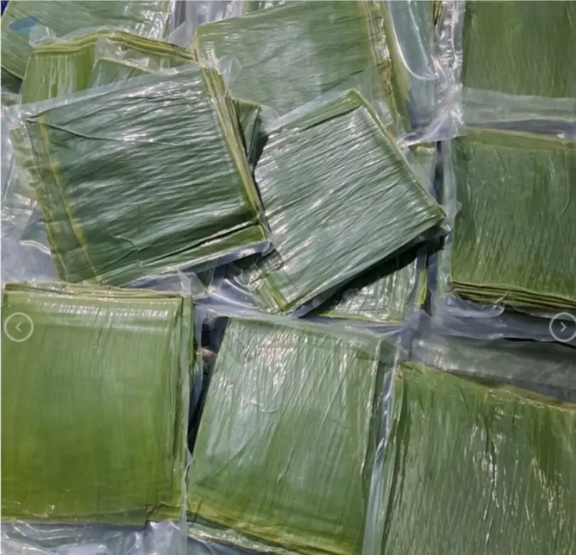 Frozen Green Banana Leaf