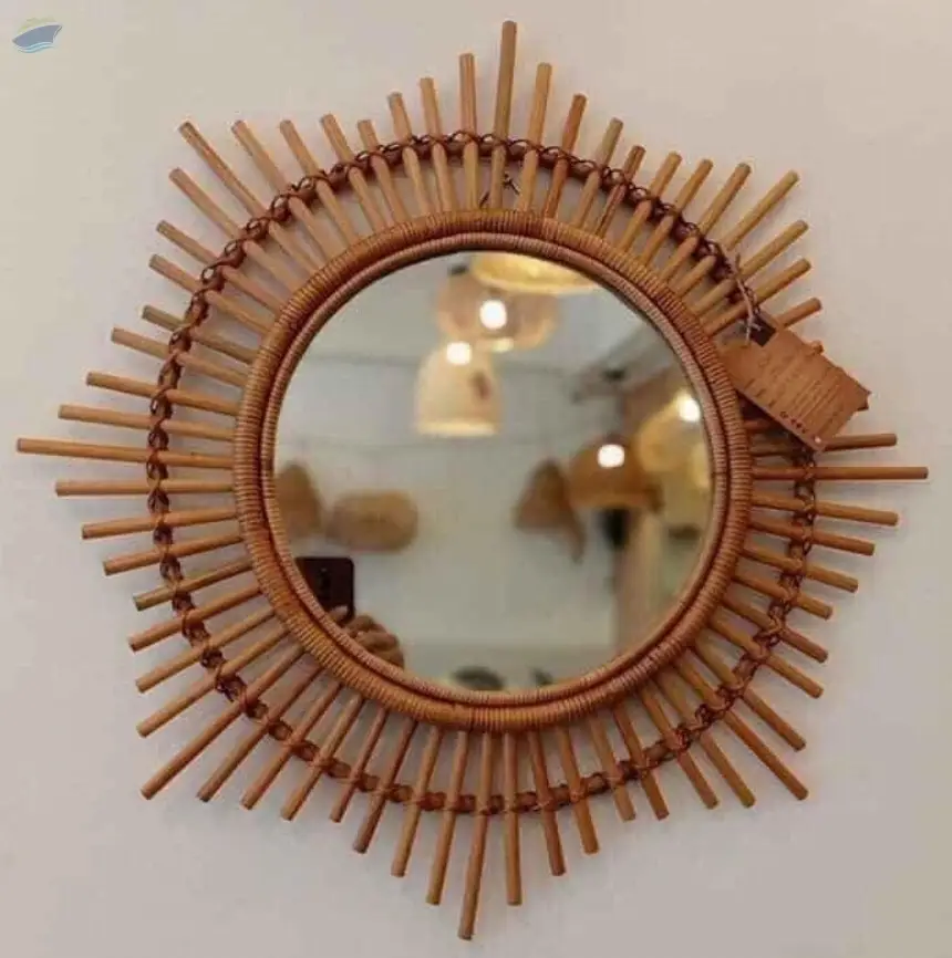 Stylish Rattan Mirror For Decorative