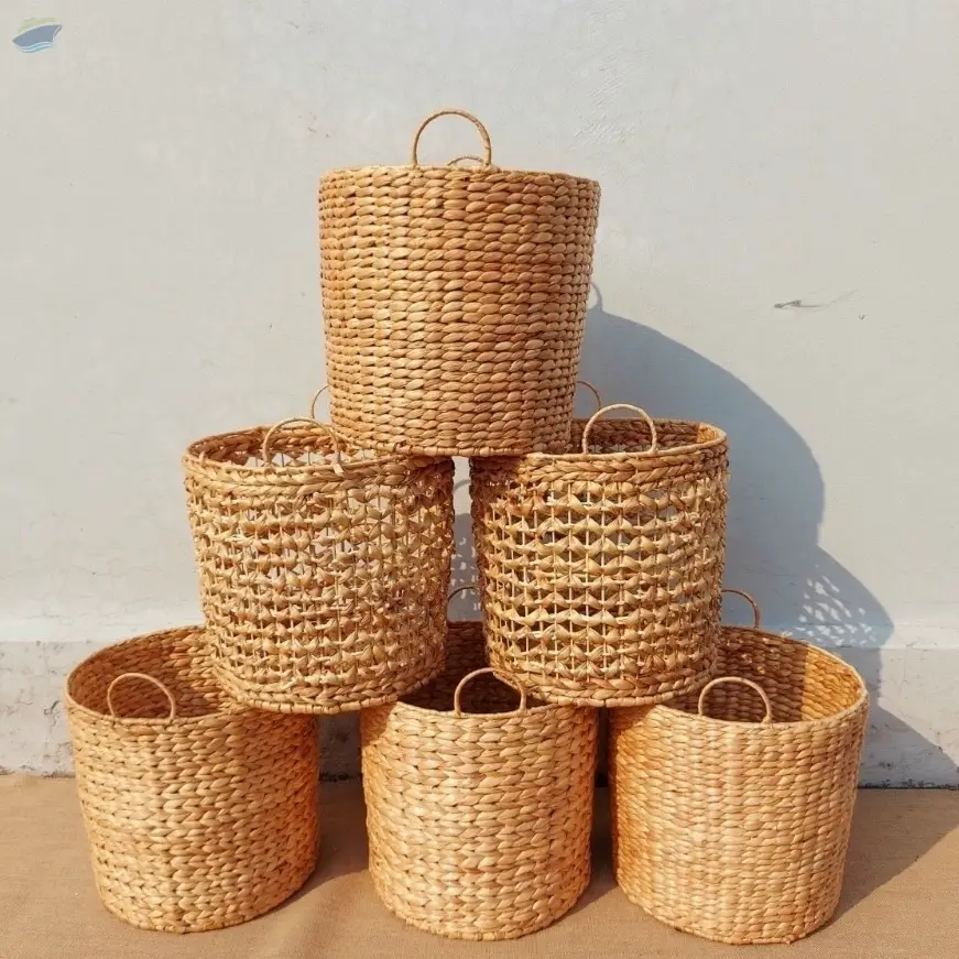 Hyacinth Water Rope Basket Storage Box
